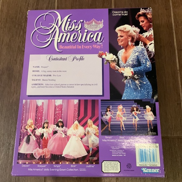 Official Miss America Evening Gown BARBIE-STYLE Raquel doll. BRAND NEW IN BOX. - Picture 2 of 5